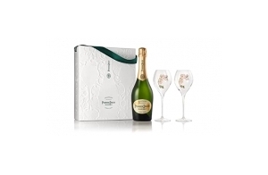 Perrier-Jouët Champagne Grand Brut 12,5% Vol. 0,75l in Giftbox with 2 glasses