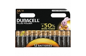 Duracell Plus, lot de 12 piles Type AA