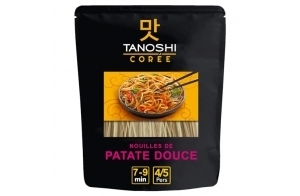 TANOSHI - Nouilles Coréennes de Patate Douce à Cuire - Pour Japchae - Sans Gluten - Paquet de 210 g