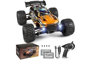 HAIBOXING Voiture Télécommandée 1/18 4WD 36KM/h RC Voiture Véhicule Tout-Terrain à Grande Vitesse 2,4 GHz Véhicule Buggy Voiture RTR Monster Truck de Jouet pour Adultes et Enfants