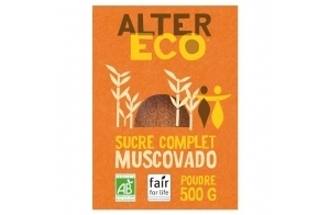 ALTER ECO - Sucre Muscovado en Poudre - Sucre Complet Bio et Équitable - Origine Philippines - 500 g