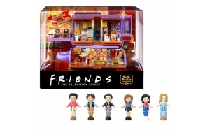 Polly Pocket Coffret Exclusif Friends Forme Tasse À Café Central Perk, avec 6 Poupées, 9 Accessoires Et 3 Lieux Emblématiques, À Collectionner, Jouet Adulte, A Partir De 14 Ans, HKV74