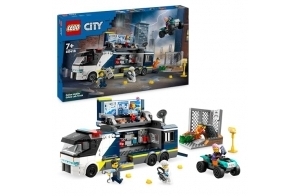 Lego City Le Laboratoire de Police Scientifique Mobile, Cadeau pour Garçons et Filles Dès 7 Ans, Jouet de Quad avec Minifigurines d'Agents, Scientifique et Voleurs, Jeu de Rôles 60418