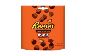 REESE'S- Boite de 10 sachets de 90gr de bouchées de chocolat au lait fourrées au beurre de cacahuètes