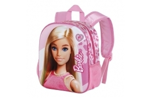 Barbie Fashion-Sac à Dos 3D Petit, Rose, 26 x 31 cm, Capacité 8,5 L