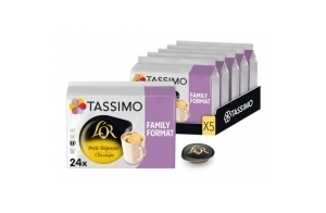 120 Dosettes Café Extra-Long Spécial Petit Déjeuner L'OR, Compatibles avec les machines TASSIMO, Format Familial, Equilibré et Mousseux, 5 packs de 24 dosettes