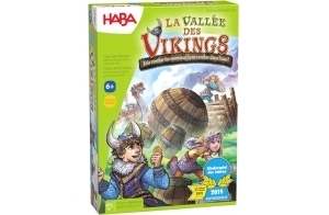 HABA - La Vallée des Vikings - Jeu de société Enfant et Famille - Jeu d'adresse Tactique et de stratégie - Prix de l'année - Grand Plateau de Jeu - 6 Ans + - 304698