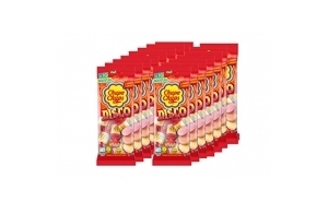 Chupa Chups – 15 sachets Disco de 115 gr de 10 Rouleaux de bonbons dextrose - Végétalien - Colorants naturels - Idéal pour Fêtes d'Anniversaires