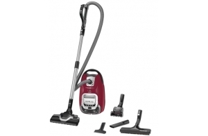 Rowenta Aspirateur avec sac, Silencieux, Performant, Basse consommation d’énergie, Haute filtration, Capacité 4,5 L, Accessoires poils d'animaux, Fabriqué en France, Silence Force, Rouge RO7473EA