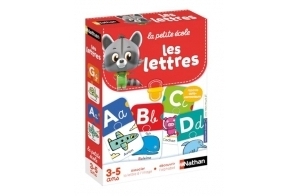 Nathan - La Petite Ecole, Les Lettres - Associer La Lettre à l'Image - Apprendre l'Alphabet - Jeu Educatif - Coffret De 6 Jeux Progressifs - Pour Enfants de 3 à 5 ans