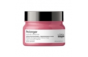 L'Oréal Professionnel, Masque Rénovateur de Longueurs, Cheveux Longs & Cassants, Pointes Abîmées & Fourchues, Hydrate & Protège contre la Casse, Vitalité Naturelle, Pro Longer, Serie Expert, 250ml