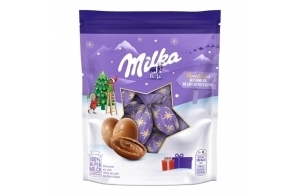 MILKA - Bonbons de Noël au Chocolat au Lait du Pays Alpin - Chocolat de Noël à Offrir ou à Partager - Idée Cadeau Noël - Sachet 14 Bonbons soit 86g