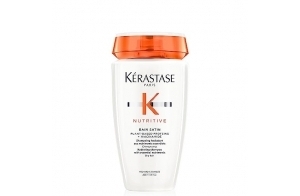 KÉRASTASE Nutritive - Bain Satin - Shampoing Crème Hydratant - Nourrit & Protège - Niacinamide & Protéines d'Origine Végétales - Cheveux Secs - 250 ml