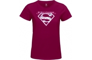 DC Comics WOSUPGOTS096 T-Shirt, Fuschia, XXL Femme