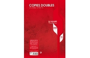 Caligraphe - Calligraphe 7000 - 2616 - Copies doubles non perforées - 200 pages petits carreaux - Format A4 - 70 g