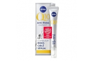 NIVEA Q10 Expert Combleur de rides ciblé et instantané (1x15ml), Sérum anti-âge réduisant rides et ridules, Soin visage à l'effet visible en 5min enrichi en Q10 pur & Peptides de Bioxifill