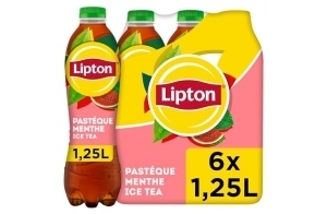 Lipton Ice Tea Pastèque Menthe 6 x 1,25L Pack