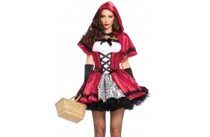 Leg Avenue 8523001096 - Costume Petit chaperon rouge gothique pour Femme, Taille S