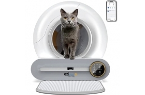 EZICLEAN Litière Robot autonettoyante connectée - Maison de Toilette pour Chat CATBOT K8i