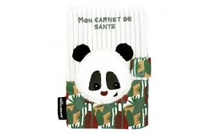 Les Déglingos - Rototos Le Panda - Protège Carnet de Santé - Bébé et Enfant - Peluche - Ultra Doux - Ludique- Cadeau de Naissance