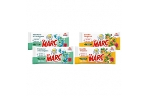 [Nouveau] Lot découverte St Marc lingettes nettoyantes désinfectantes antibactériennes : Fraîcheur d'Eucalyptus + Souffle Tropical, 168 lingettes équivalent à 336