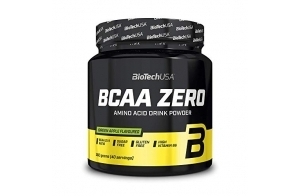 BioTechUSA BCAA Zero | Acides aminés essentiels en poudre | 6g BCAA avec L-Leucine instantanée | Vegan | Sans sucre, sans lactose, sans gluten, 360 g, Pomme