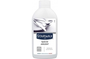 STARWAX - Nettoyant Argenterie - Nettoie et Faite Briller - Effet Longue Durée - Retarde l'Oxydation - Parfum Agréable - Ne Raye Pas - Sans Ammoniaque - Fabriqué en France - 250ml