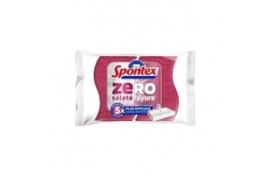 Spontex - Eponge Zéro Salle de bain - 2 éponges 5x fois plus efficaces sans rayer - Anti-calcaires