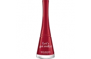 BOURJOIS - Vernis À Ongles 1 Seconde 09 Let'S Get Red(Y) - Séchage Rapide En 50 Secondes - Pinceau Panoramique Anti Débordement - Application Facile - Couleur Intense - 9 ml