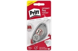 Pritt Roller de Correction Compact Flex Roller, Correcteur transparent, Ré-Écriture Immédiate, Largeur 6 mm, Longueur 10 m