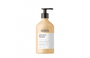 L'Oréal Professionnel, Shampoing Réparateur Instantané, Cheveux Secs & Abîmés, Nourrit Intensément la Fibre, Répare & Renforce les Zones Fragilisées, Absolut Repair, Serie Expert, 500ml