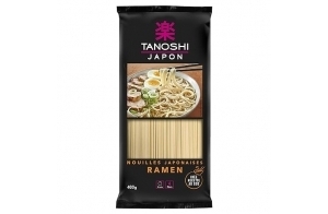 TANOSHI - Ramen à Cuire - Nouilles Japonaises - Pour 4 Personnes - Préparation en 4 min - 400 g