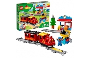 LEGO 10874 Duplo Ma Ville Le Train à Vapeur, avec Sons, Lumières, Rails et Télécommande, Jouet De Locomotive, Idée Cadeau Enfants 2 Ans et Plus