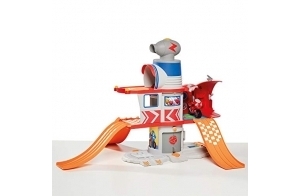 TOMY Ricky Zoom House Adventure Playset avec sons,rampes et lanceur de jouets pour motos, comprend des figurines de 8 cm pour les garçons,des jouets de motos avec des roues pour les enfants de 3 ans+