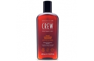 AMERICAN CREW Shampoing homme nettoyant quotidien pour cheveux normaux, vegan et sans silicone 450 ml