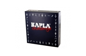 Kapla 8027 bois plaquettes Challenge 16 pièces avec 12 cartes de jeu 4 ans to 12 ans