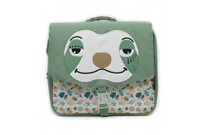 LES DEGLINGOS - Cartable 32cm Chillos le Paresseux - Idéal grand section et CP - Vert