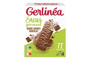 Gerlinéa - Crousti Chocolat - Gaufrette Croustillante pour un Encas Gourmand - Sans Gluten -102g (6 croustis de 17g)
