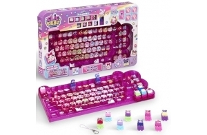 Goliath - CLICKEEZ Keyboard MegaPack - 1 Clavier + 15 Touches Keycaps Cliquables Kawaii + 1 Porte Clés - Keycaps à Clipser - 70 Personnages à Collectionner - Jouet Fidget ASMR - Idée Cadeau dès 6 Ans