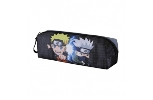 Naruto Kid-Trousse Carré Fan 2.2, Gris, 22 x 9 cm