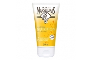 Le Petit Marseillais - Crème Mains Nutrition Peaux Très Sèches (tube de 75 ml) – Crème pour les mains au beurre de karité, amande douce & huile d'argan – Soin des mains pour 24h de confort