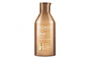 REDKEN - Shampoing Hydratant pour Cheveux Secs et Désydrathés - Apporte Douceur & Souplesse - Protéines & Huile d'Argan - Produit Vegan - All Soft - 300ml