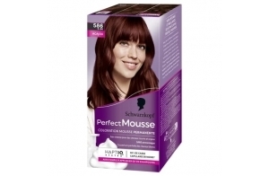 Schwarzkopf - Perfect Mousse - Coloration Cheveux - Mousse Permanente sans Ammoniaque - Masque Soin 96 % d'ingrédients d'origine naturelle - Acajou 586, 1 Unité (Lot de 1)