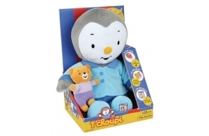 Jemini | Peluche Interactive T’choupi | Licence Officielle | 3 Histoires Audio | Zones Tactiles pour Déclencher les Histoires | Doudou D'Éveil | Piles Fournies | Idée Cadeau Enfant Dès 12 mois +