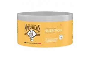 Le Petit Marseillais | Baume Hydratant Nutrition (pot de 300 ml) – Baume corps pour peaux très sèches confort 24h – Soin pour le corps au beurre de karité, amande douce & huile d'argan