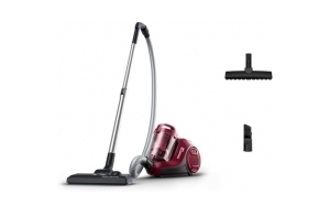 Rowenta Swift Power Cyclonic Aspirateur sans sac, Capacité 1,2 L, Haute performance, Moteur basse consommation, Compact, Brosse parquet RO2933EA, Bordeaux