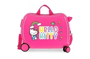 Hello Kitty You are Cute Valise Enfant Rose 50x39x20 cms Rigide ABS Serrure à combinaison 38L 2,1Kgs 4 roues Bagage à main