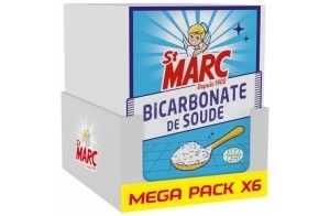 St Marc Bicarbonate de Soude 100% d'Origine Naturelle lot de 680g - Nettoie, Récure et Désodorise x6