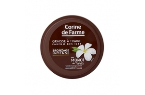 Corine de Farme - Graisse à Traire Bronzage Intense - Huile Bronzante - Bronzage Intensifié Sans Autobronzant - Monoï de Tahiti, Parfum des Îles - Pot 150 ml