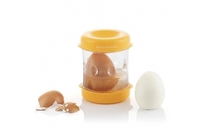 InnovaGoods - Éplucheur d'œufs Durs Shelloff, Manuel et Compact, Rapide et Facile à Utiliser, Léger, Démontable, ABS et PP, Sans BPA, Multicolore, Plastique